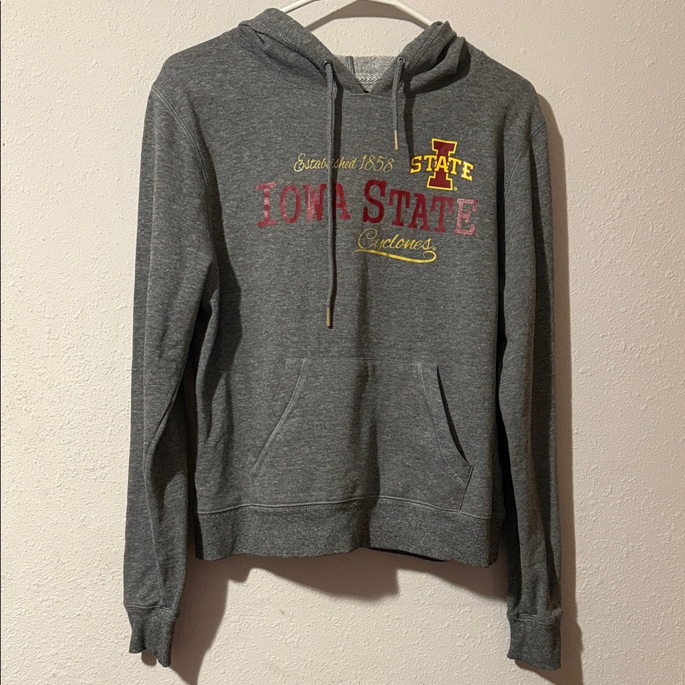 Jansport Gray Relaxed Fit Hoodie Iowa State